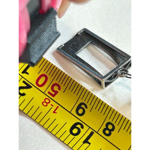 White Glass Beads Necklace Oversized Beads Unusual Signed Sterling Silver Clasp - Picture 9 of 9